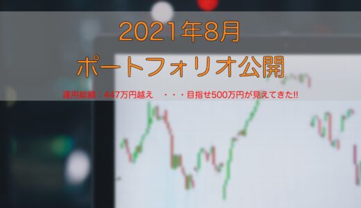 【米国株】2021年8月ポートフォリオ公開【堅調】