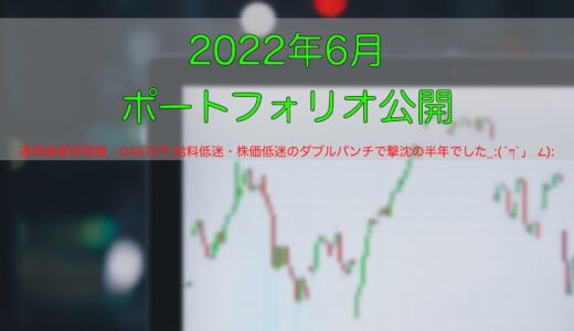 【米国ETF】2022年6月ポートフォリオ公開【インデックス】